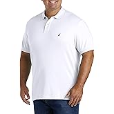 Nautica Mens Classic Fit Short Sleeve Solid Soft Cotton Polo Shirt
