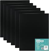 EXERZ 30x40cm Canvas Panels Black 3mm 280gsm Triple Primed 6pk view 1