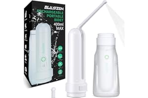 400ML Portable Bidet for Travel/Toilet, Electric Peri Bottle with 3 Spray Modes & IPX7 Waterproof, Rechargeable Handheld Bide