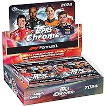 Topps 2024 Formula 1 Chrome Qualify Wrap Box, 16 Packs, 4 Cards
