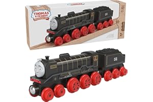 Thomas & Friends Wooden Railway Toy Train Hiro Push-Along Wood Engine & Coal Car for Toddlers & Preschool Kids Ages 2+ Years (Amazon Exclusive)