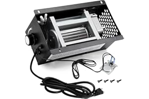 Criditpid PBAR-2427 Fireplace Blower Fan with Thermostat for Pleasant Hearth Vent Free Stove or Wood Burning Stoves, Speed Variable Blower for GHP Group VFS2-PH30DT, VFS2-PH20DT, VFS-PH20DT Fireplace.