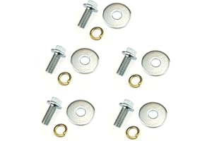 ANP PUAUTO 3/4 Inch Go Kart Clutch Bolt Kit Predator Engine Clutch and Lock Washer for Go Kart Predator Engines, Minibike and Kart Engine, Bolts for 10/12 Teeth Clutch Bolt Kit（5PCS)