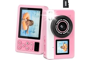 4K Digital Camera Waterproof, Point and Shoot Cameras for Photography, 10FT Underwater Camera with Dual Screens,18X Digital Z