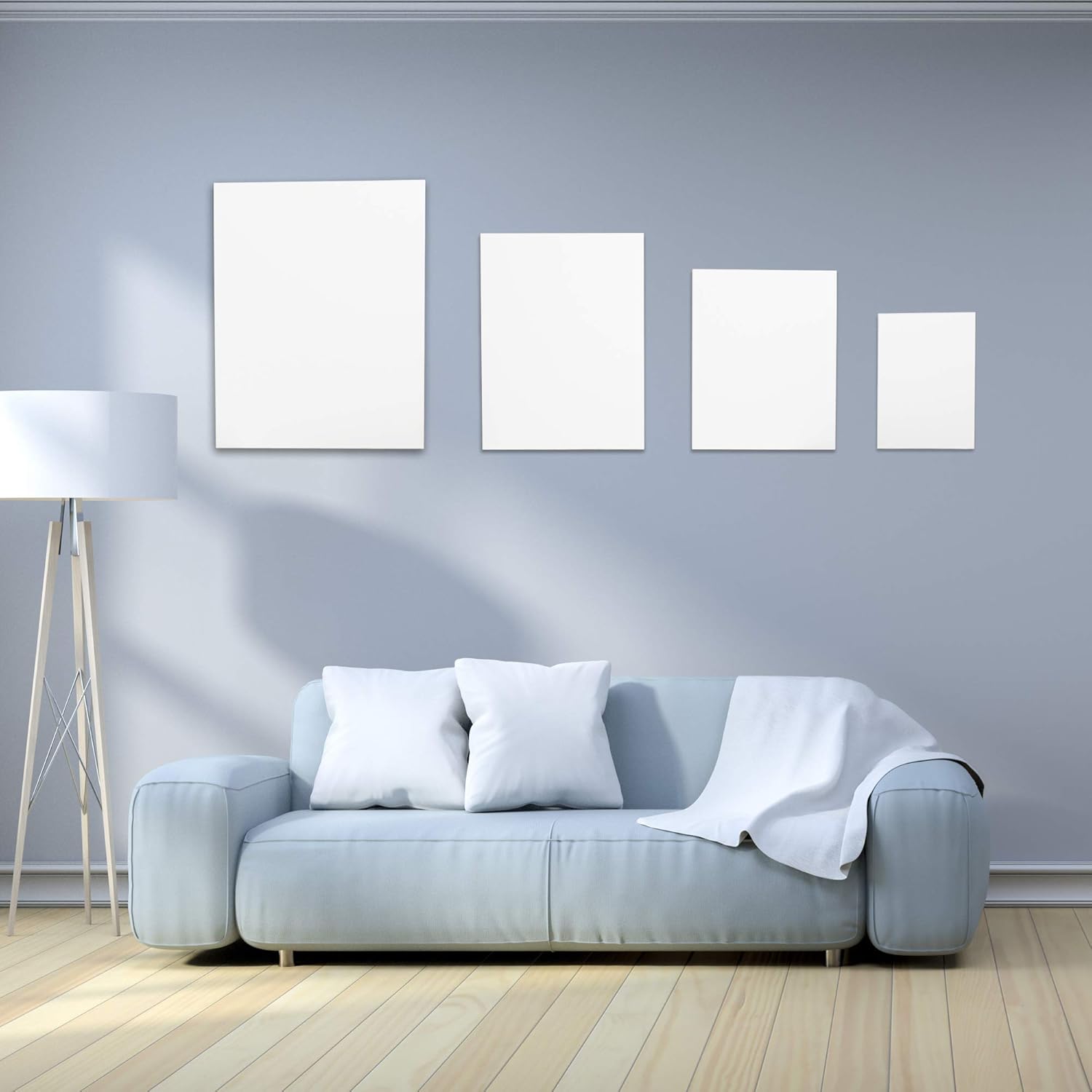 Lvoess 32 Packs Canvas Boards for Painting, Artist Painting Canvas Panel Set 5x7", 8x10", 9x12", 11x14"