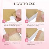 GOO GOO Hair Extension Tape Double Sided Adhesive Replacement Tape 72pcs 1.6x0.3 view 4