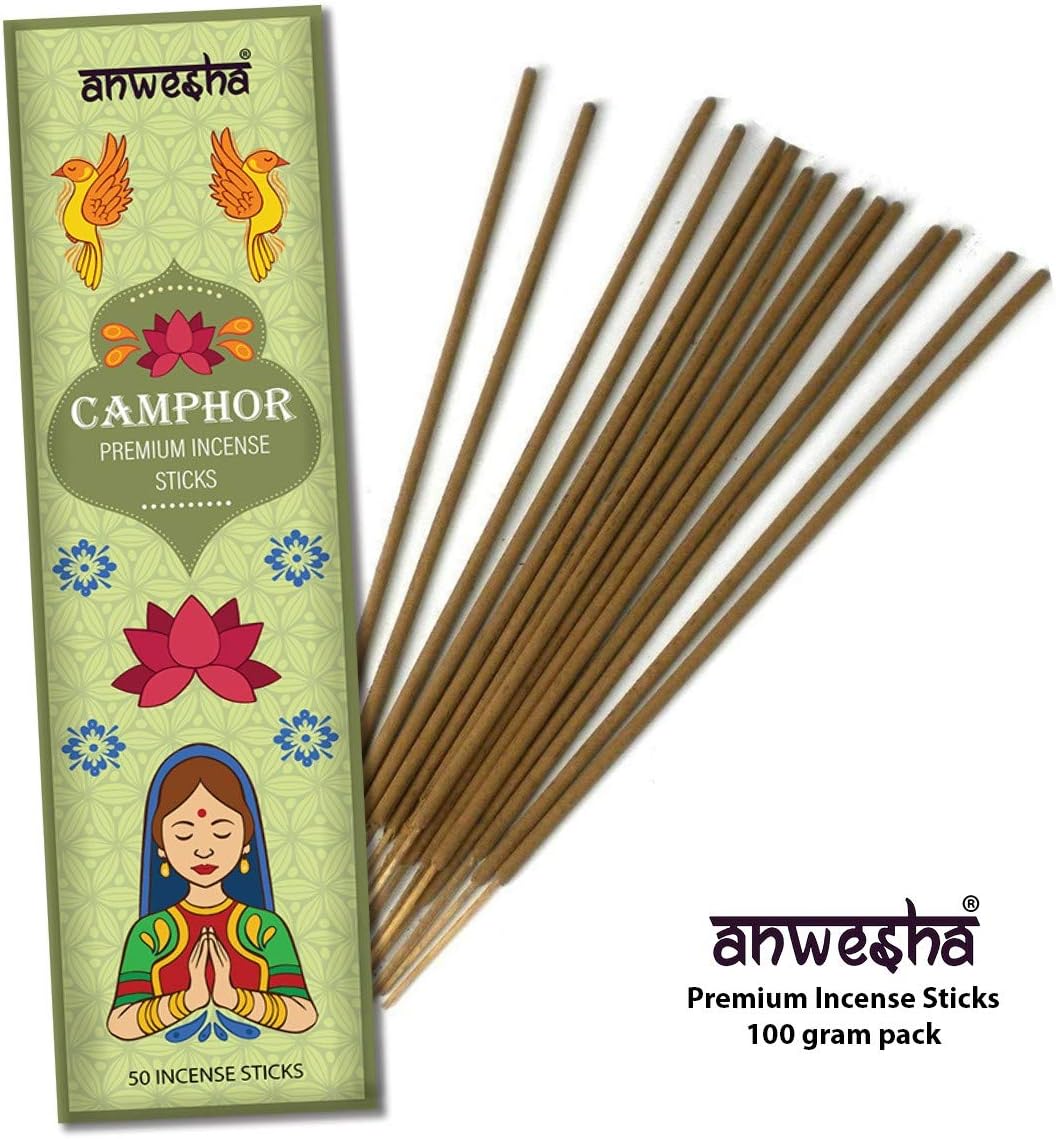 Anwesha Camphor Natural Indian Incense Sticks 150 Gram