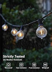 Brightown LED Outdoor String Light, 100 Feet Patio