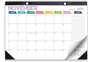WINDRIO Desk Calendar 2026 Wall Calendars, November 2025 - December 2026 Monthly Planner Paper Office Desktop 17"X 12", Months Planning and Organizing Home, School, Office, Holiday, Vacation