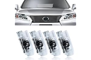 JEBEST 4 pcs Car Door Light for Lexus Courtesy 3D Welcome Lights Logo Projector LED Ghost Shadow Light Lamps Compatible with RX ES GX LS LX is Series