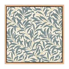 SIGNWIN Framed Canvas Wall Art Leaves Pattern Canvas...