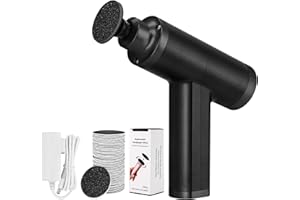 I·B·N G Upgraded Electric Callus Remover for Feet 4500rpm, Adjustable Speed Electric Foot Callus Remover Foot Sander Grinder Pedicure File for Women Men Dead Skin Cracked Heels (Black)