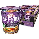 Nissin Cup Noodles Stir Fry Rice with Noodles, General Tso's Chicken, 2.68 Ounce (Pack of 6)
