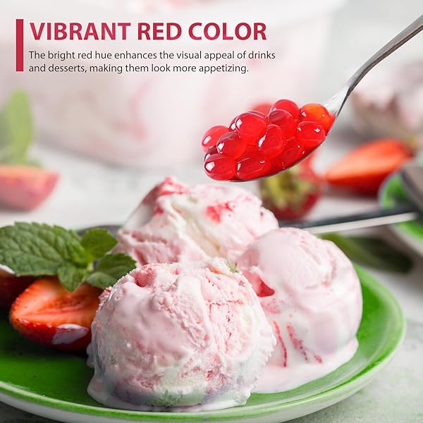 SOEOS STRAWBERRY POPPING BOBA PEARLS 6.6 POUNDS, BURSTING BOBA PEARLS FOR BUBBLE TEA, BEVERAGES, SHAKES, DESSERTS, SMOOTHIE AND ICE CREAM TOPPING