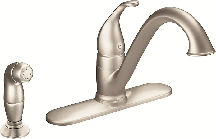 Moen 7840srs Camerist One Handle Low Arc Kitchen Faucet With Side