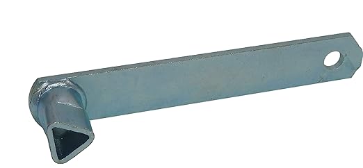 Bauer 101338, Dreikantschlüssel nach DIN 3223, für Absperrpfosten mit Dreikantverschluss, Verzinkt