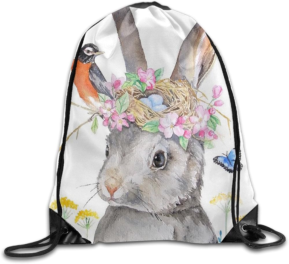 rabbit drawstring bag