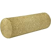 Gredecor Gold Yellow Glitter Cylinder Round Pillow for Neck Pain Relief, Soft Breathable Bolster Travel Memory Foam Pillow with Washable Cover for Bed Sleeping, Head, Legs and Back