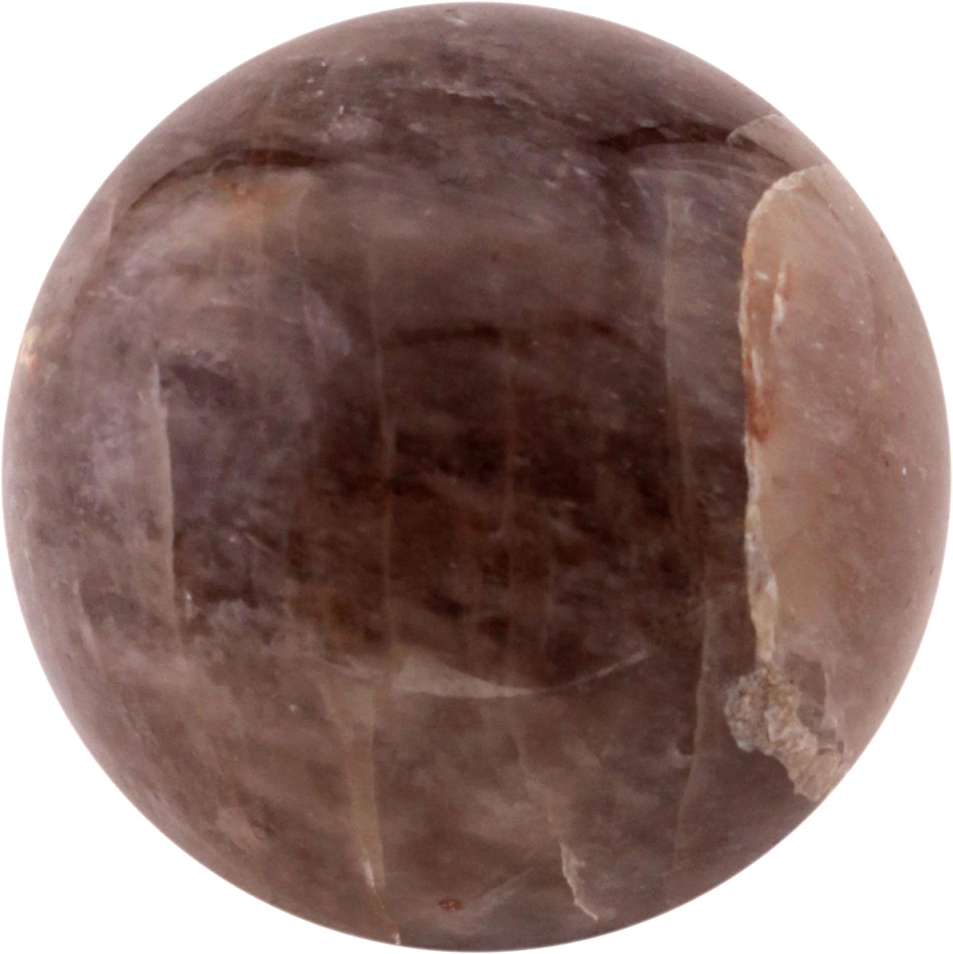 DHAROHAR HANDICRAFT Healing Chakra Stones Crystal Decor Quartz Sphere, Reiki Energy Meditation Negative Ion Generator Sphere for Positive Energy (Smoky Quartz, 40-50 MM)