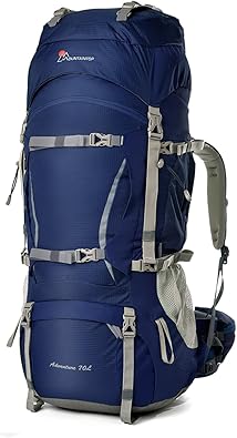 Amazon マウンテントップ Mountaintop 70l 登山 旅行 自転車バックパック リュックサック ハイキング バックパック M5805i ダークブルー 登山リュック ザック