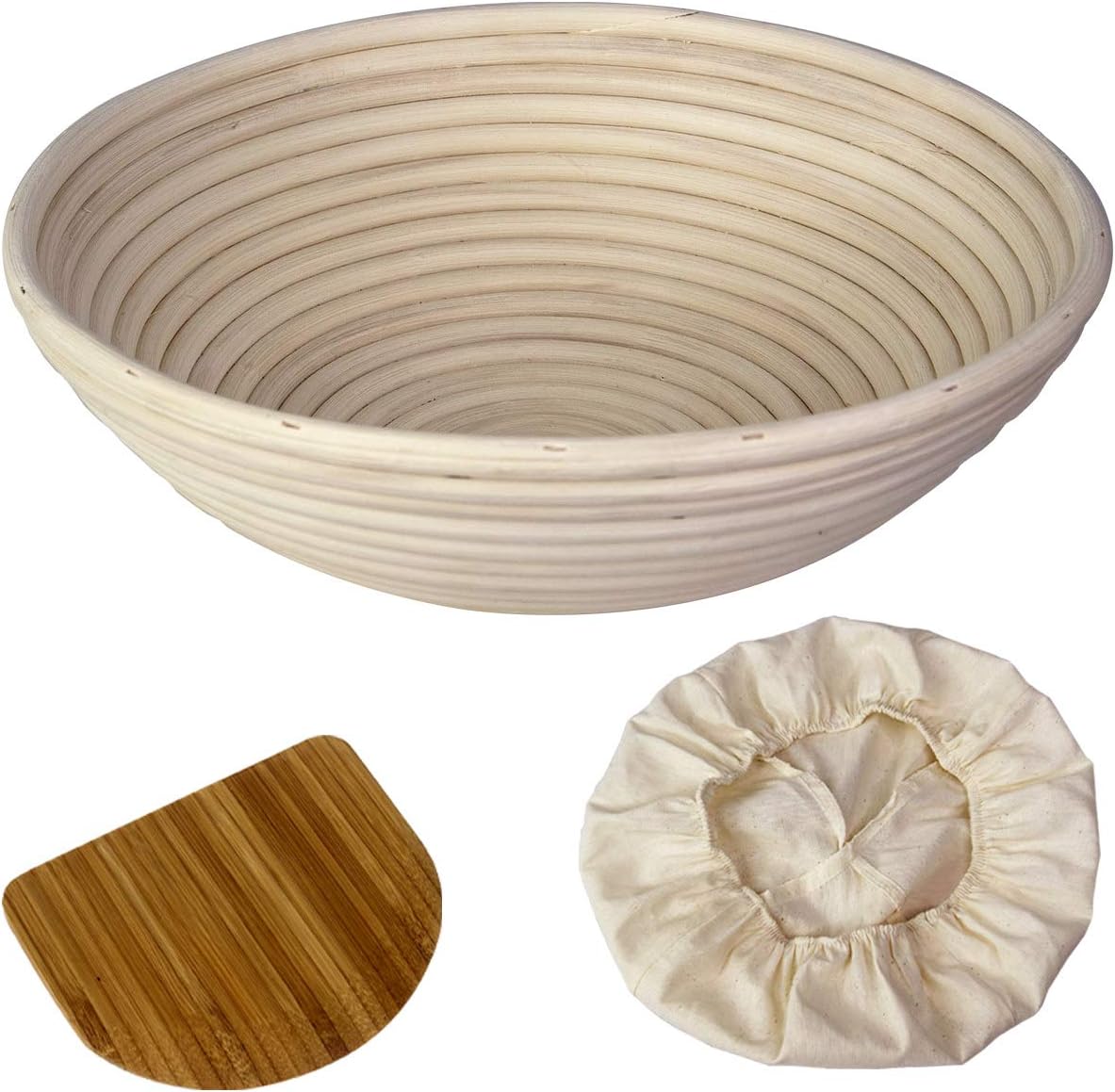 Round Bread Proofing Baskets Artisan Wicker Cane Brotform for Batard