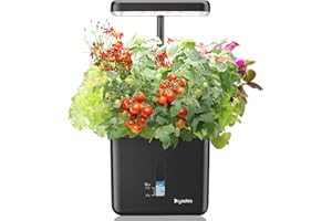DRYADES Indoor Garden Growing Systems Self-Watering Plant Pot Smart Gardening System with 17 Watts LED Grow Light Auto Timer Gardening Plant Gifts for Dad Mom Plant Pot for vegetables herbs(No Seeds&Soil)
