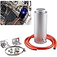 RYANSTAR Universal car Radiator Coolant Tank 800ml Coolant Expansion Tank Overflow Oil Catch Tank Cooling Catch Bottle Reservoir Aluminum Billet Silver