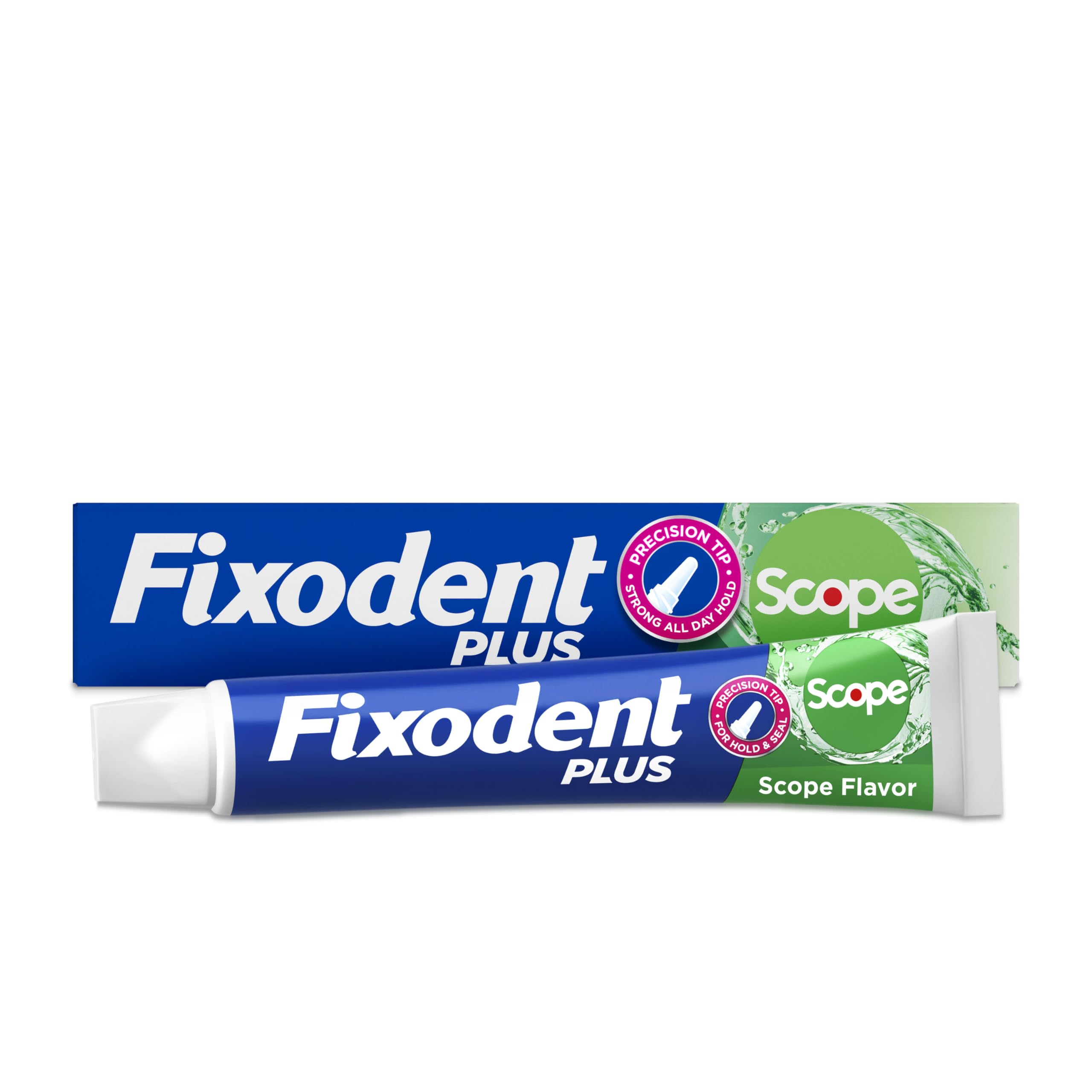 Fixodent Control Denture Adhesive Cream Plus Scope Flavor, 2 Oz, Pack of 4
