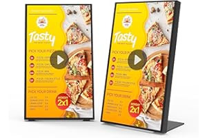 Canlarriz 18.5 Inch HD 500 Nits Desktop Digital Signage Retail Store Payment Kiosk Commercial Display Advertising Screen Android with HDMI in,Digital Media Player