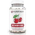 PUREFINITY Tart Cherry Capsules – Uric Acid Flush & Cleanse to Support Joint & Muscle Comfort with Raw Extract, Non-GMO, Gluten Free, Vegan – 30 Count (1 Month Supply)