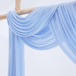 Wedding Arch Drapes Fabric 3 Panels Light Blue