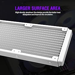 Vetroo V240 White Liquid CPU Cooler 240mm