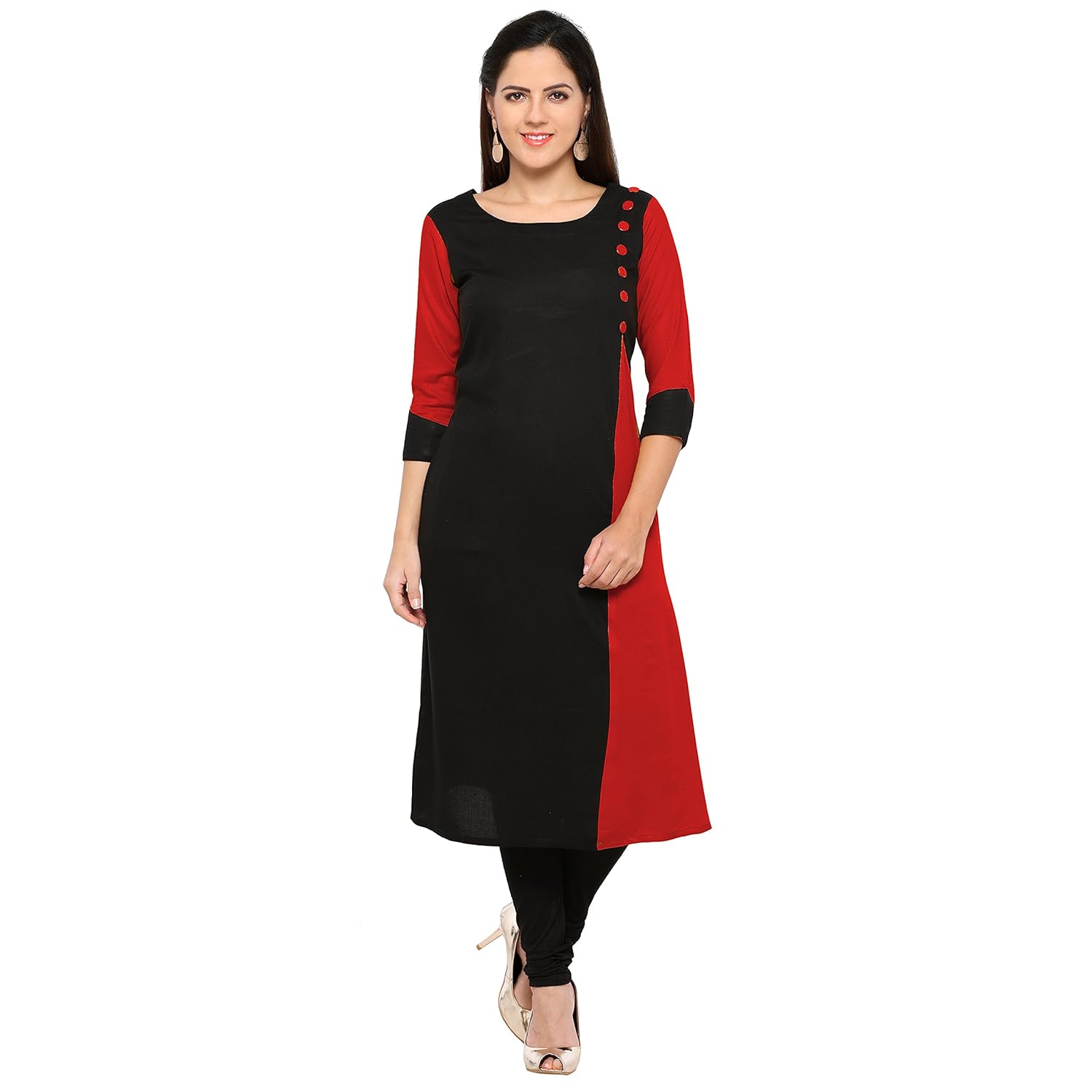 shopping queen yellow color rayon party self design kurta