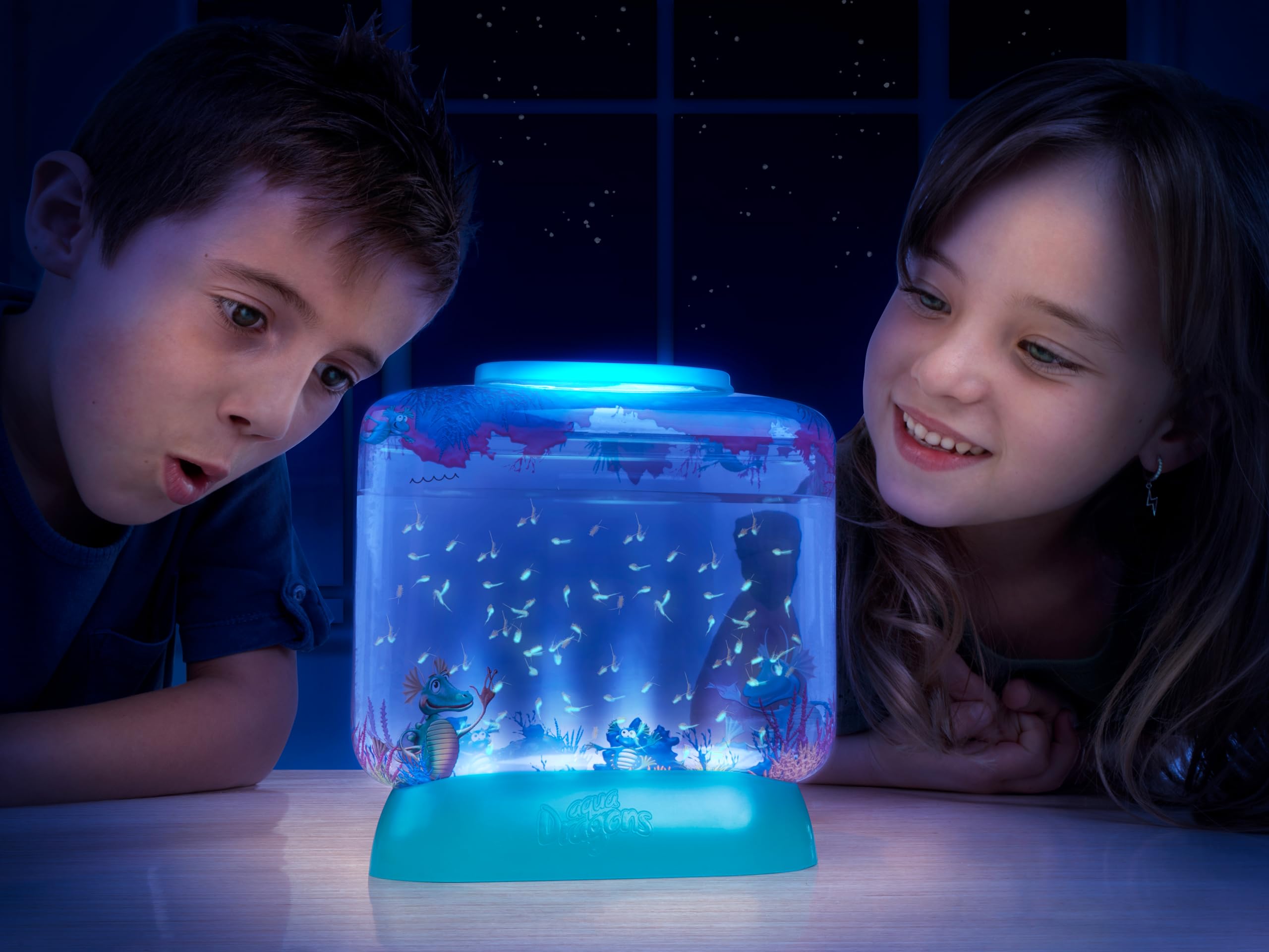 Animagic Aqua Dragons Light-Up Deep Sea Habitat | Build an Aquatic Ecosystem, Watch Prehistoric Pets Hatch & Grow Science Kit | Ages 6+ (Packaging may vary)