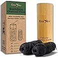 EcoYou Bamboo Charcoal Dental Floss | Mint & Candelilla Wax | Bamboo Holder | Vegan & Biodegradable