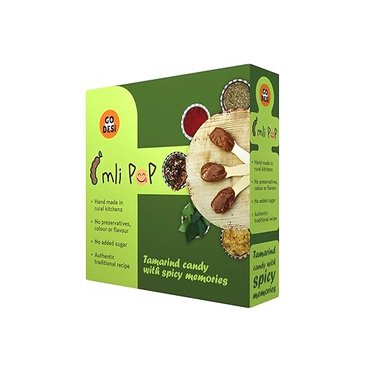 GO DESi Imli Pop Tamarind & Jaggery Candy (40 Piece), 400 g