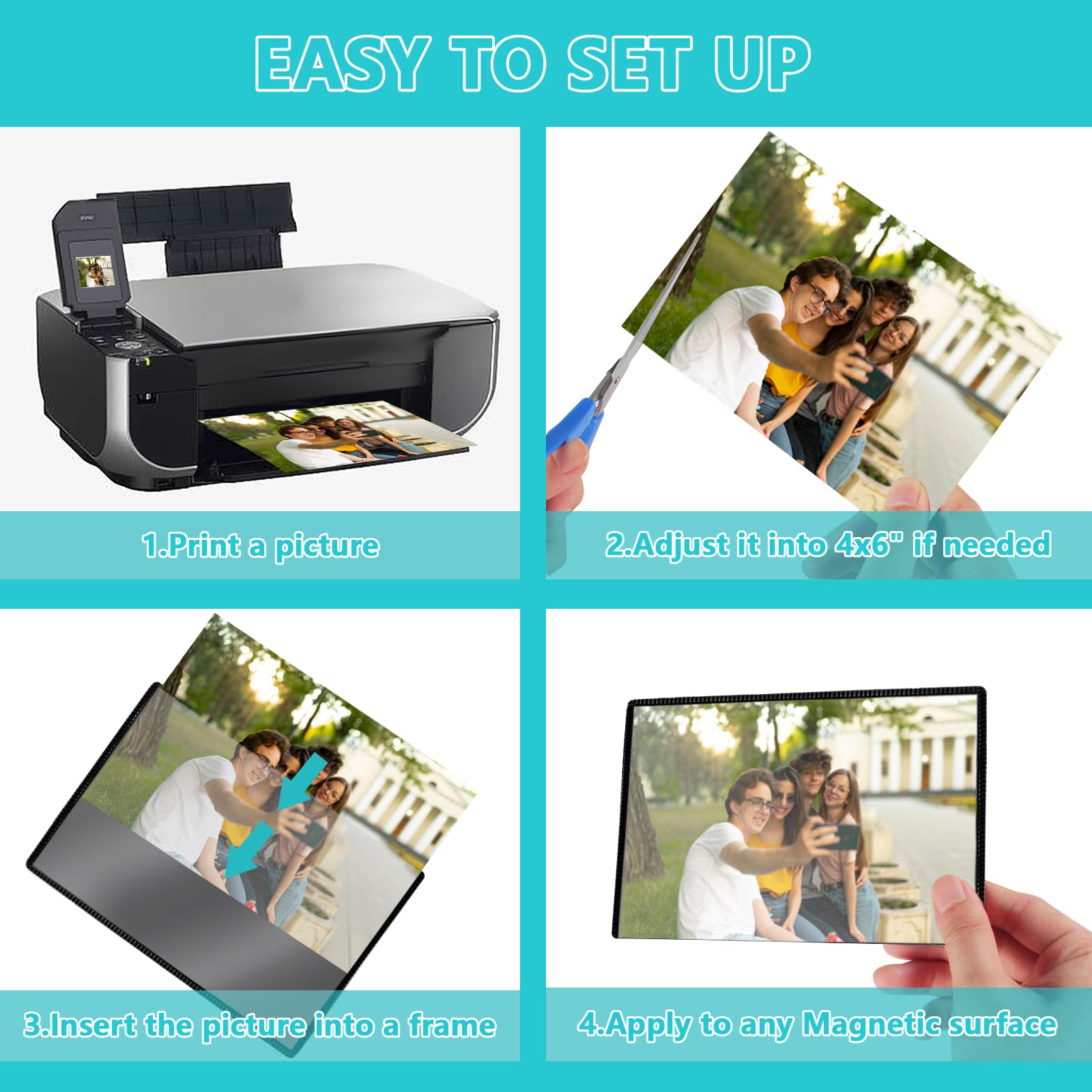 Sloworld Magnetic Picture Frame,10 Pack 4\