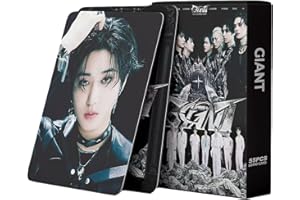 Stray Kids Photocard 55PCS SKZ LOMO Cards Set, Giant Concept Kpop Photocards, Non-Repeating Double-Sided HD Album Cards, Lase