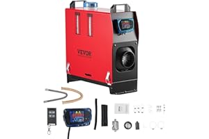 VEVOR Diesel Air Heater, 8 kW DC12-24V, Fast Heating Diesel Parking Heater with Remote Control and Blue LCD Switch, Low Noise