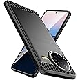Natbok Designed for Xiaomi Poco F7 Ultra Case,Flexible TPU [Brushed Texture] [Anti-Slip] Shockproof Military Protection Bumper Phone Case,Slim Case Cover for Poco F7 Ultra,Black