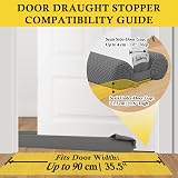 fowong Under Door Draught Excluder 88cm Double Side Grey Bottom Seal Noise Dust view 3