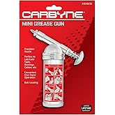 CARBYNE Mini Grease Gun, 3000 PSI, Push-Type, Precision Nozzle | Steel Barrel, 2.7 oz Capacity, Bulk Loading. Perfect for Lubricating Bearings, Bikes, Power Tools, etc. LIFETIME WARRANTY