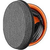 Geekria Shield Headphones Case Compatible with Sennheiser HD550, HD505, HD598, HD650, HD600, HD558, HD518, Replacement Hard Shell Travel Carrying Bag with Cable Storage (Dark Grey)