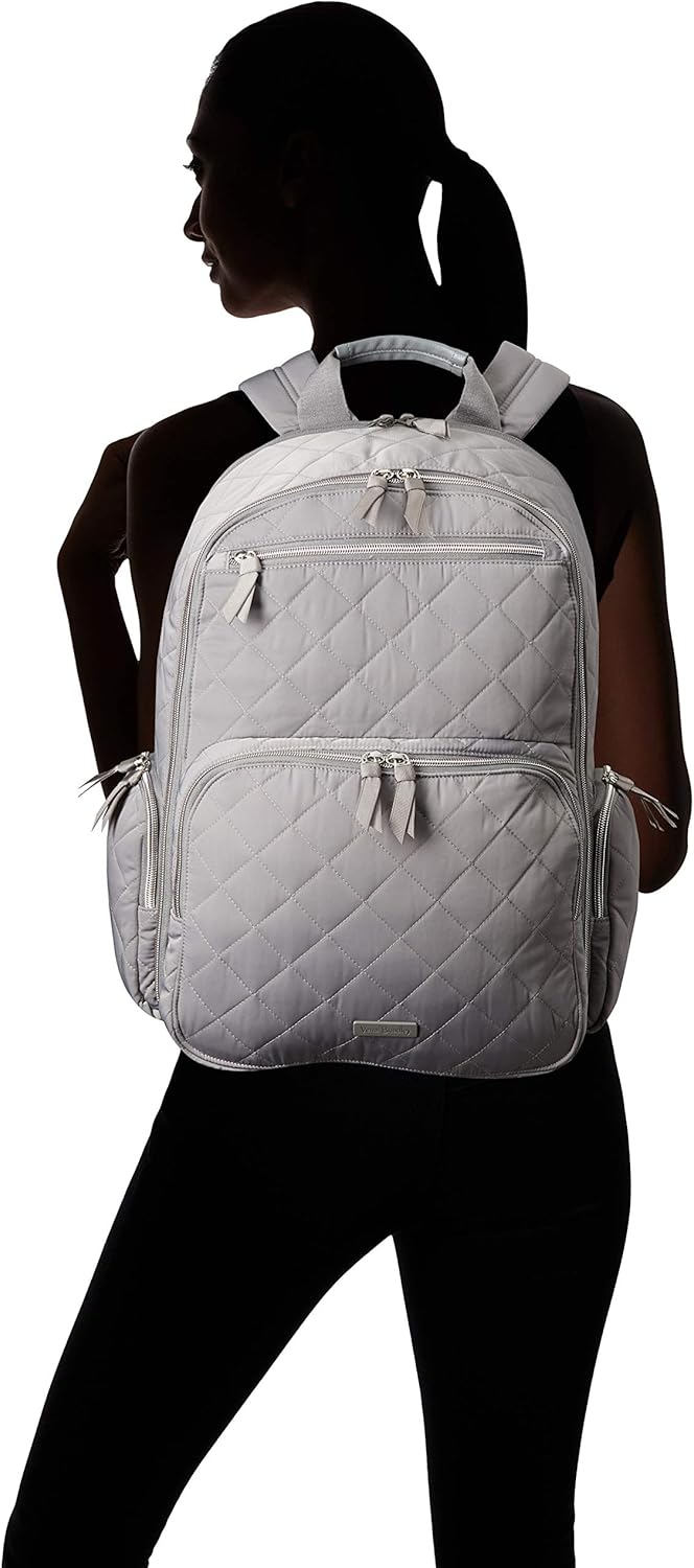 Vera Bradley Performance Twill Commuter Backpack, Tranquil Gray: Shoes