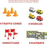 Toyrific PlayTray Activity Table with Play Mat Set Red City Race view 6
