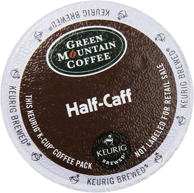 Green Mountain Coffee, HalfCaff, SingleServe Keurig KCup