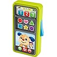 Fisher-Price Laugh & Learn Baby & Toddler Toy 2-in-1 Slide to Learn Smartphone with Lights & Music for Ages 9+ Months​