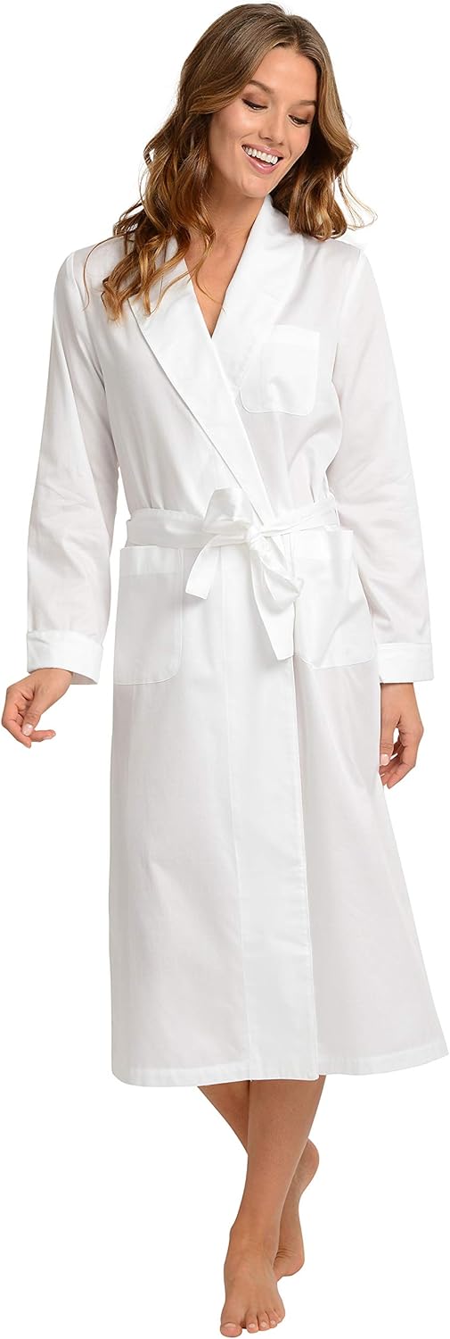 Egyptian Cotton Robe at Amazon Women’s Clothing store