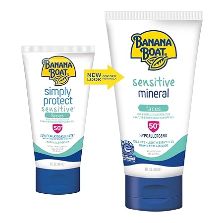 banana boat sensitive face sunscreen