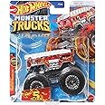 Monster Trucks 5 Alarm Fire Truck, 2023 Connect and Crash (1:64 Scale) Red